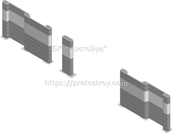 Крафтовый забор: монтаж этапы 4, 5.